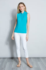 Sleeveless Mock Twist Knit