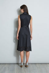 Embroidered Hem Cotton Dress