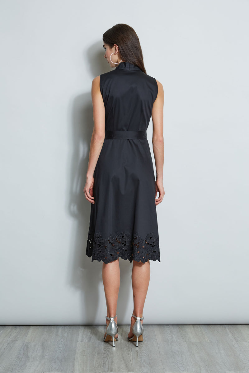 Embroidered Hem Cotton Dress