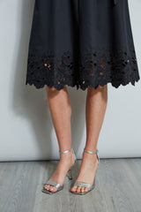 Embroidered Hem Cotton Dress