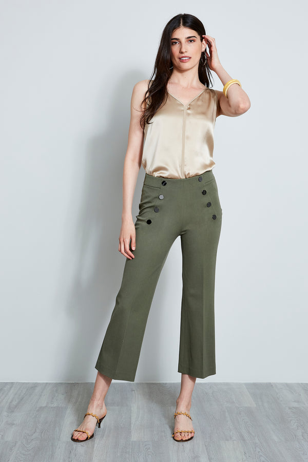 Sleeveless Silk Satin Shirt
