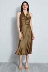 Satin Halter Dress
