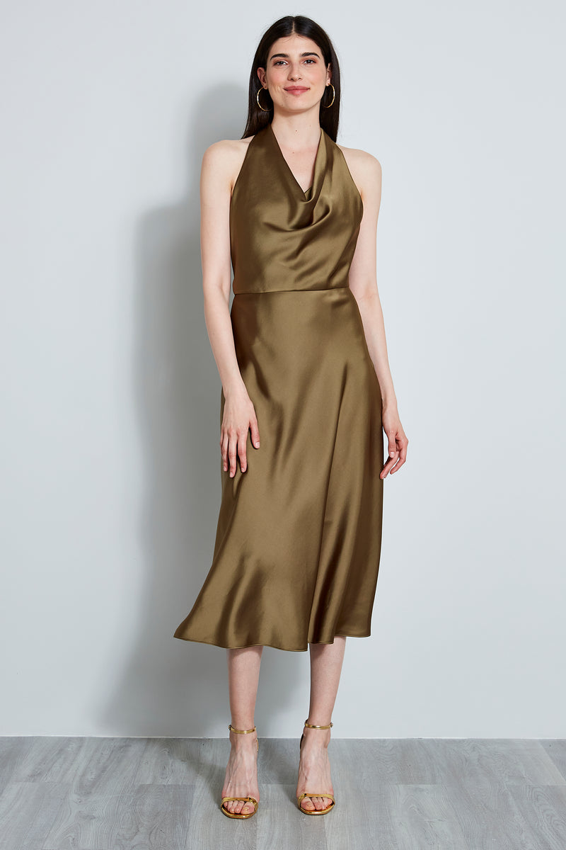 Satin Halter Dress