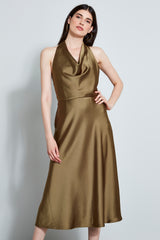 Satin Halter Dress
