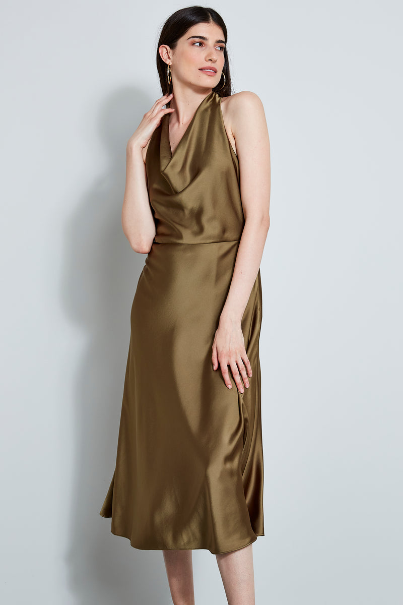 Satin Halter Dress