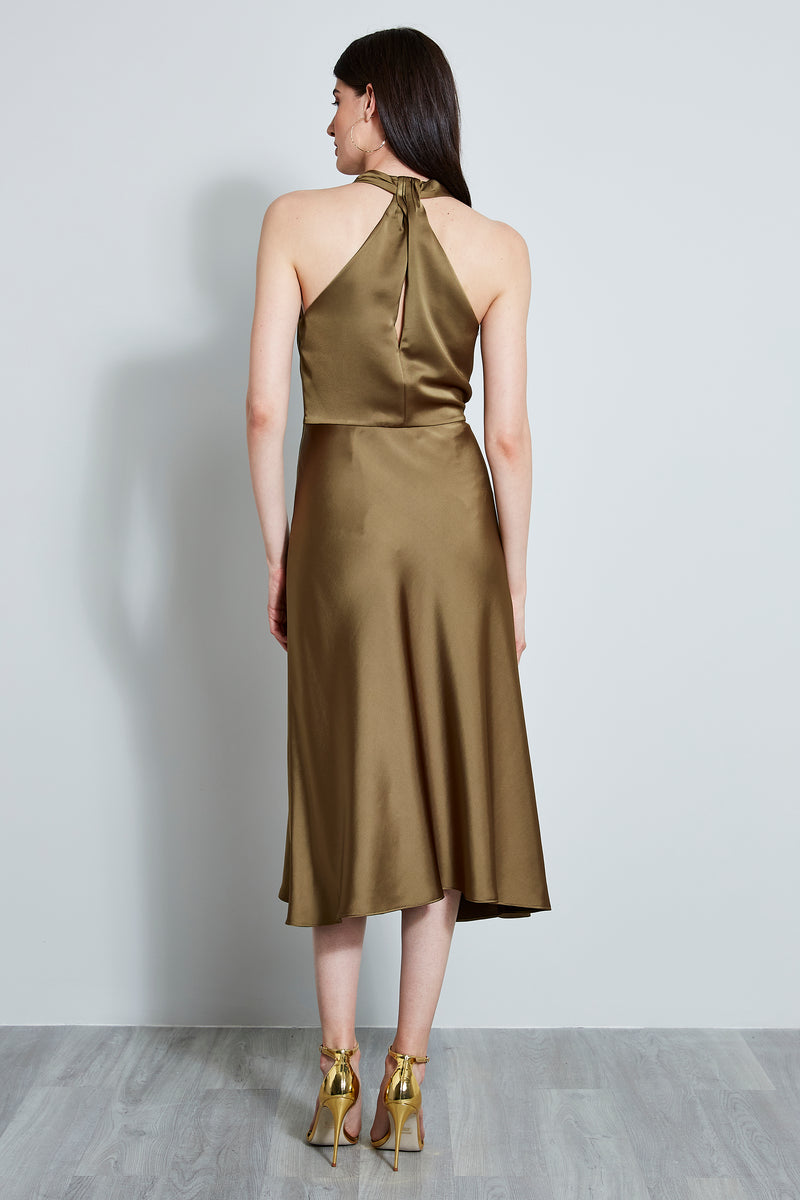 Satin Halter Dress