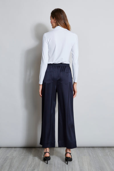 Lace Insert Turtleneck Knit Image 3