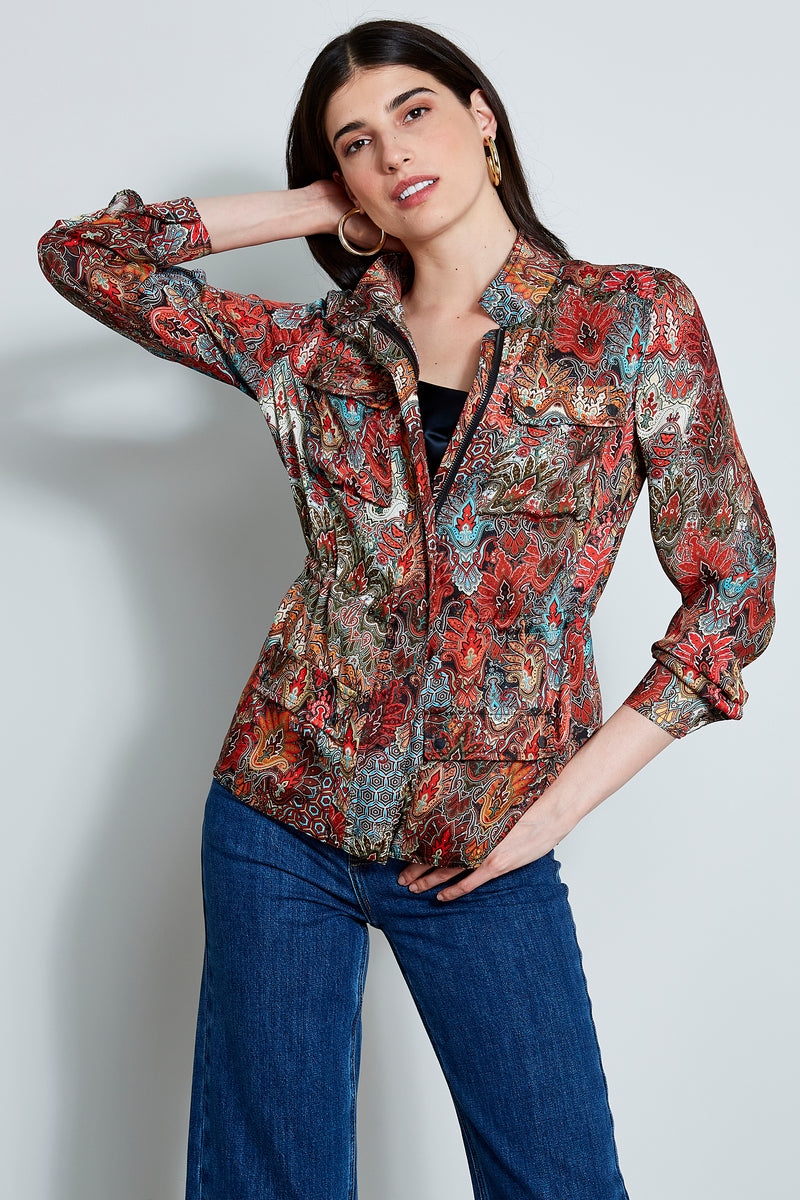 Paisley Cargo Jacket