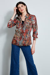 Paisley Cargo Jacket