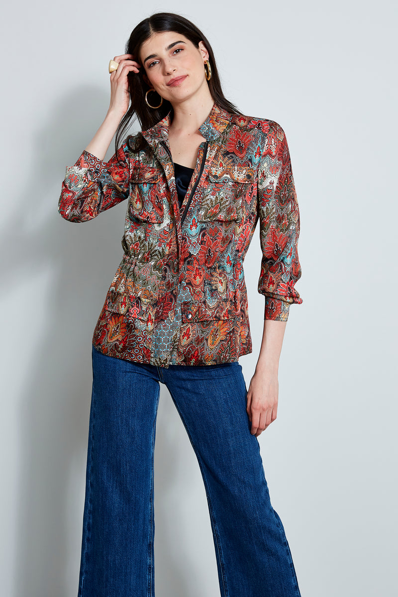 Paisley Cargo Jacket