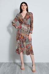 Paisley Wrap Dress
