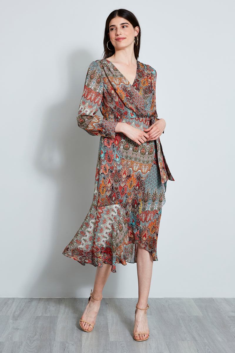 Paisley Wrap Dress