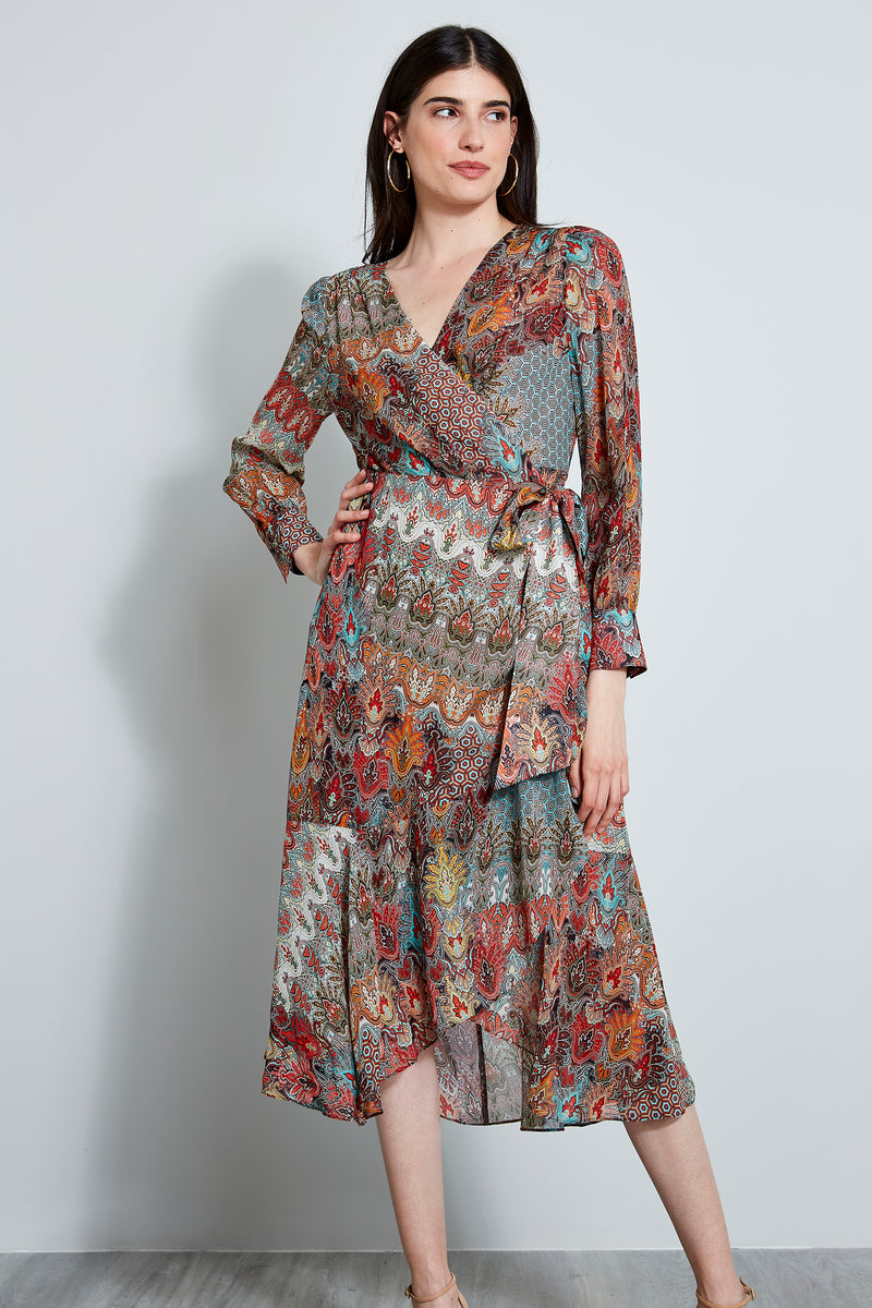 Paisley Wrap Dress