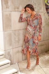 Paisley Wrap Dress