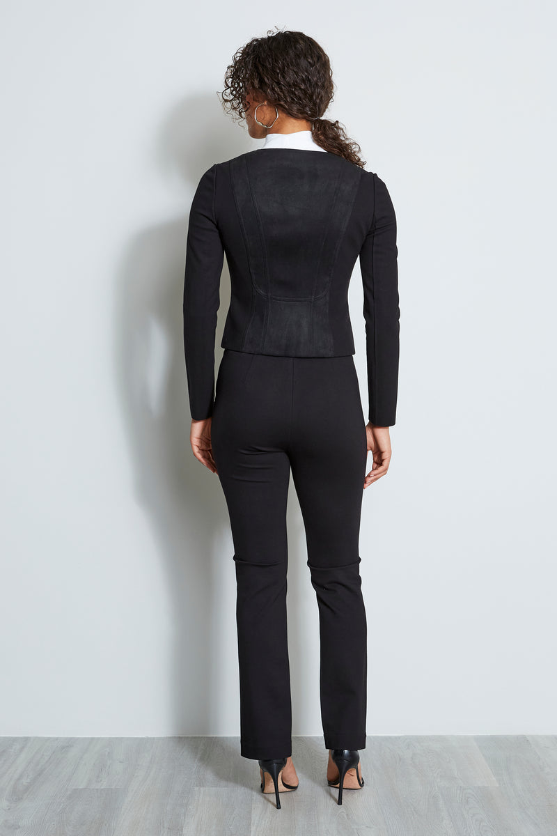 Vegan Suede Moto Jacket Elie Tahari