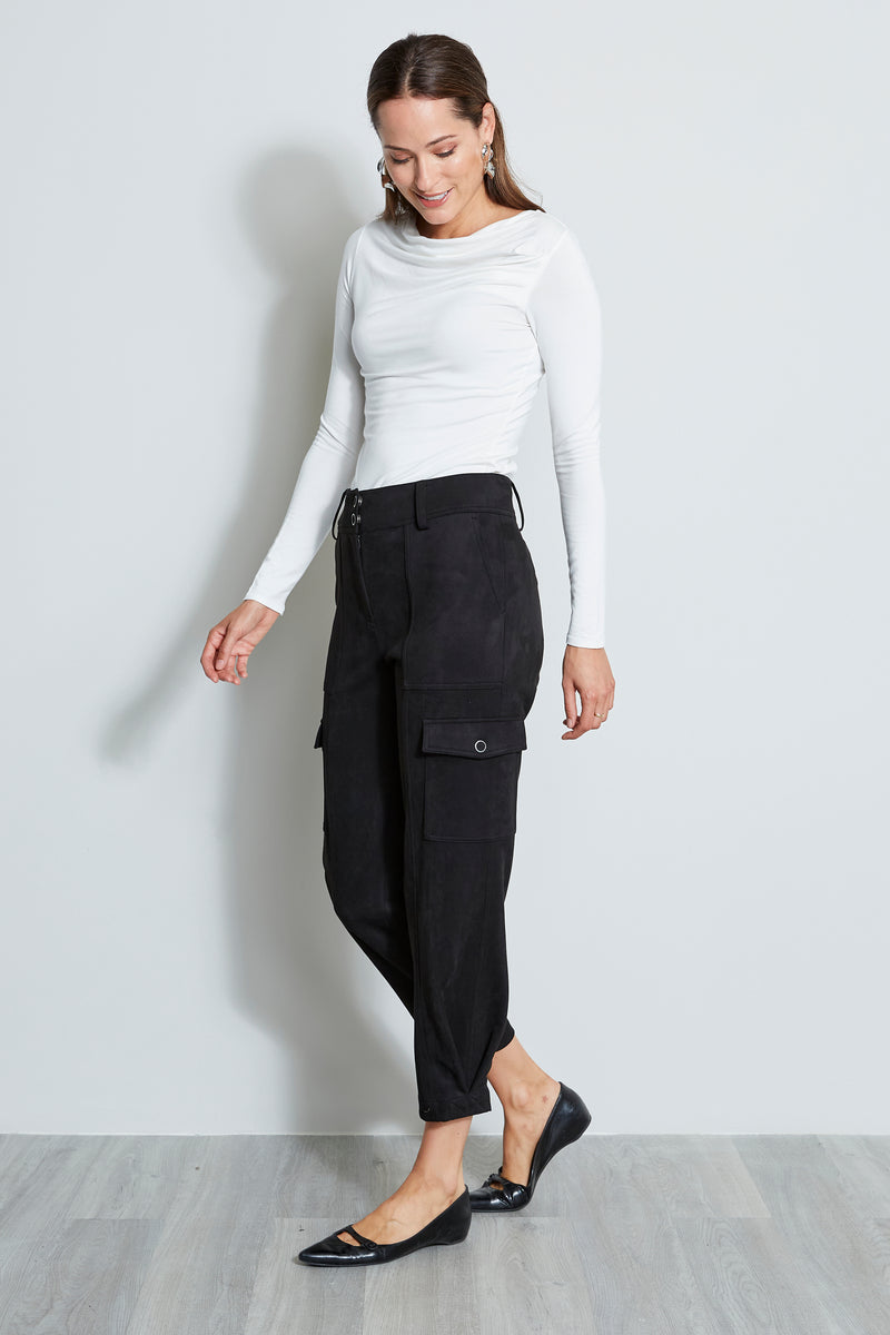 Vegan Suede Utility Pant