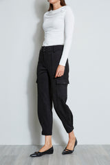 Vegan Suede Utility Pant