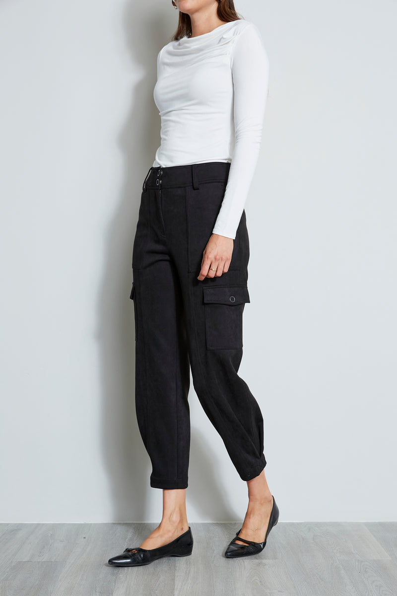 Vegan Suede Utility Pant