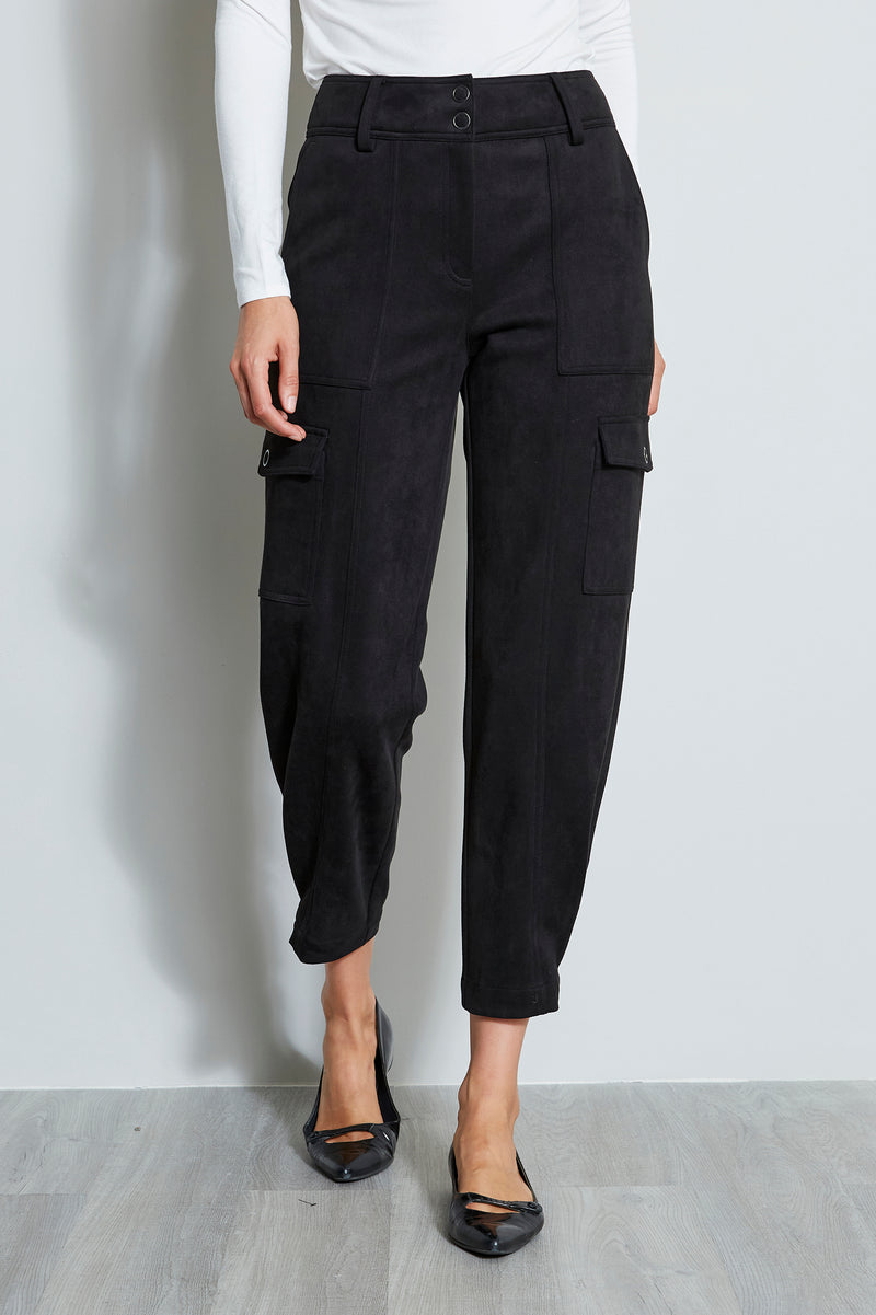 Vegan Suede Utility Pant