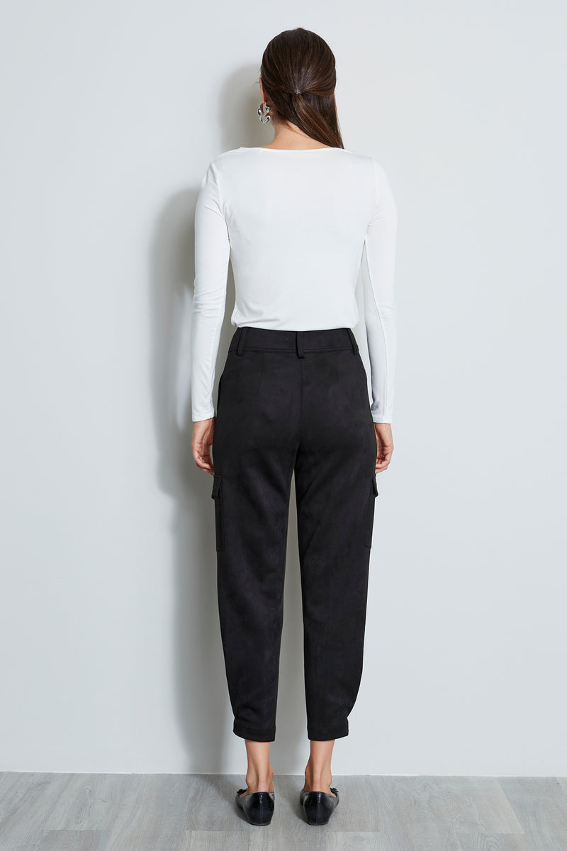 Vegan Suede Utility Pant