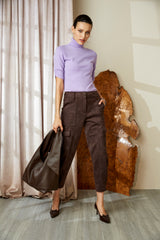 Vegan Suede Utility Pant