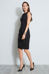 Dart Zip Vegan Suede Dress