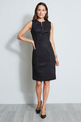 Dart Zip Vegan Suede Dress