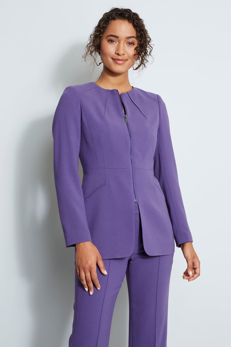 Zip Front Blazer