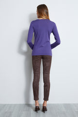 Scallop V-Neck Sweater