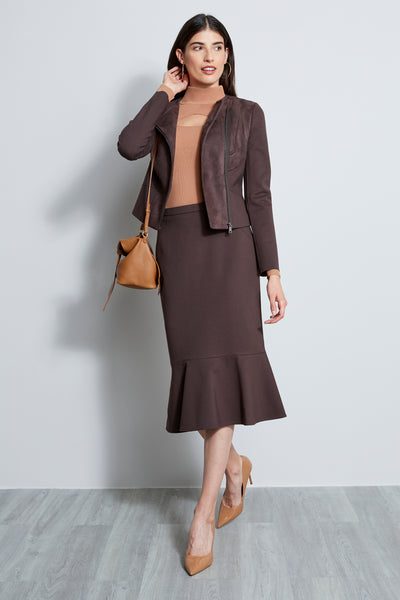 Long Sleeve Mock Neck Keyhole Sweater Image 5