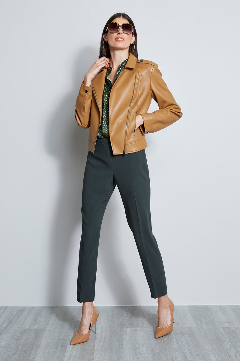 Vegan Leather Moto Jacket