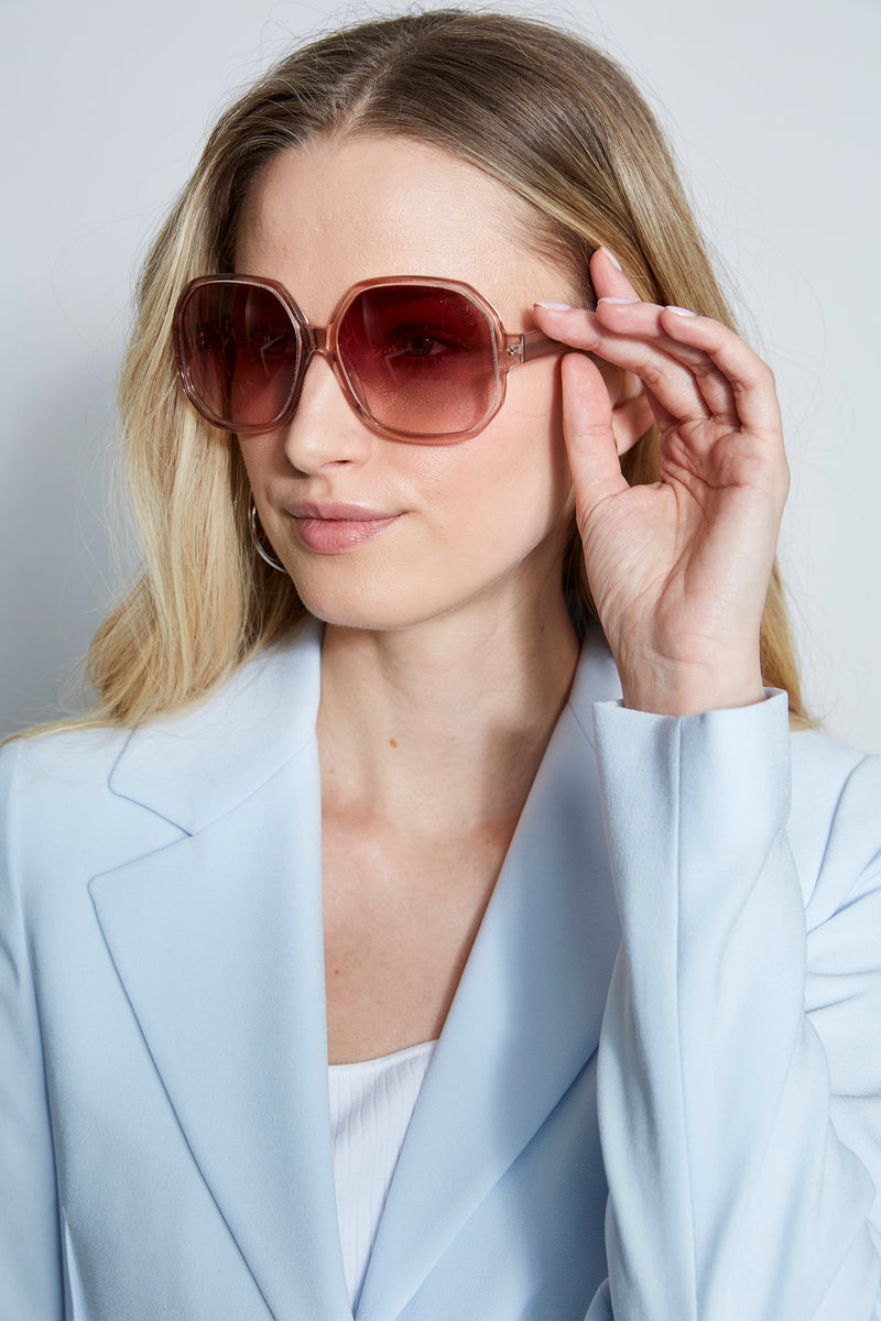 Oversized oval hot sale sunglasses