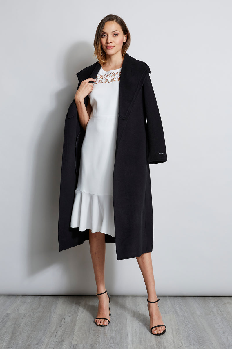 Embroidered Fit & Flare Dress Elie Tahari Embroidered Fit & Flare Dress Elie Tahari