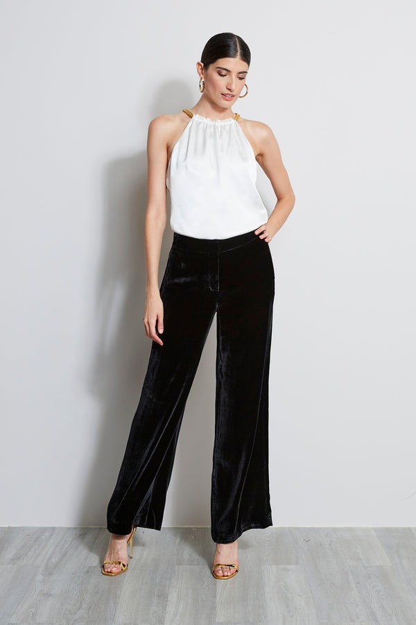 Velvet Wide Leg Pant