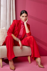Crepe Wide Leg Pant