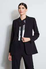 Single Button Crepe Blazer