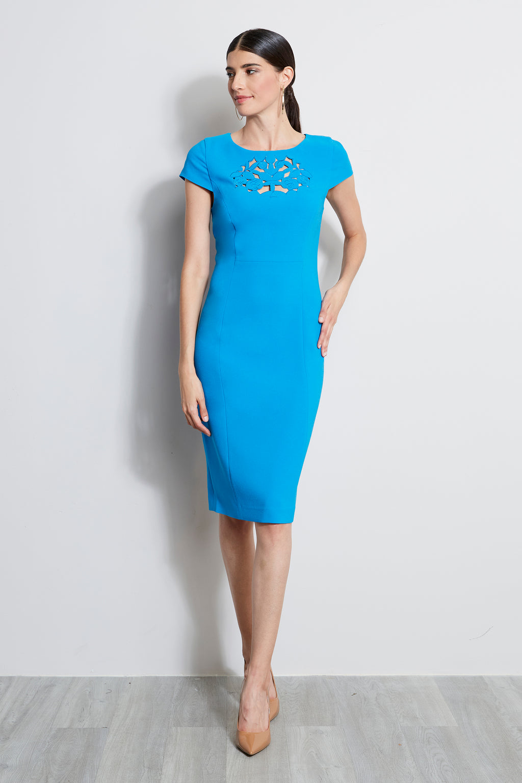 Cut Out Embroidered Dress – Elie Tahari