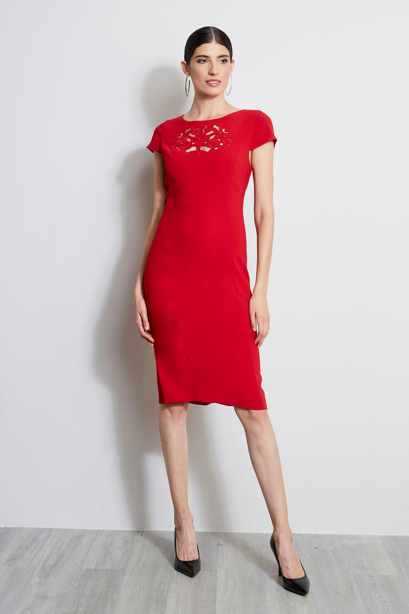 Cut Out Embroidered Dress Cut Out Embroidered Dress