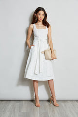 Cotton Eyelet Tie Dress