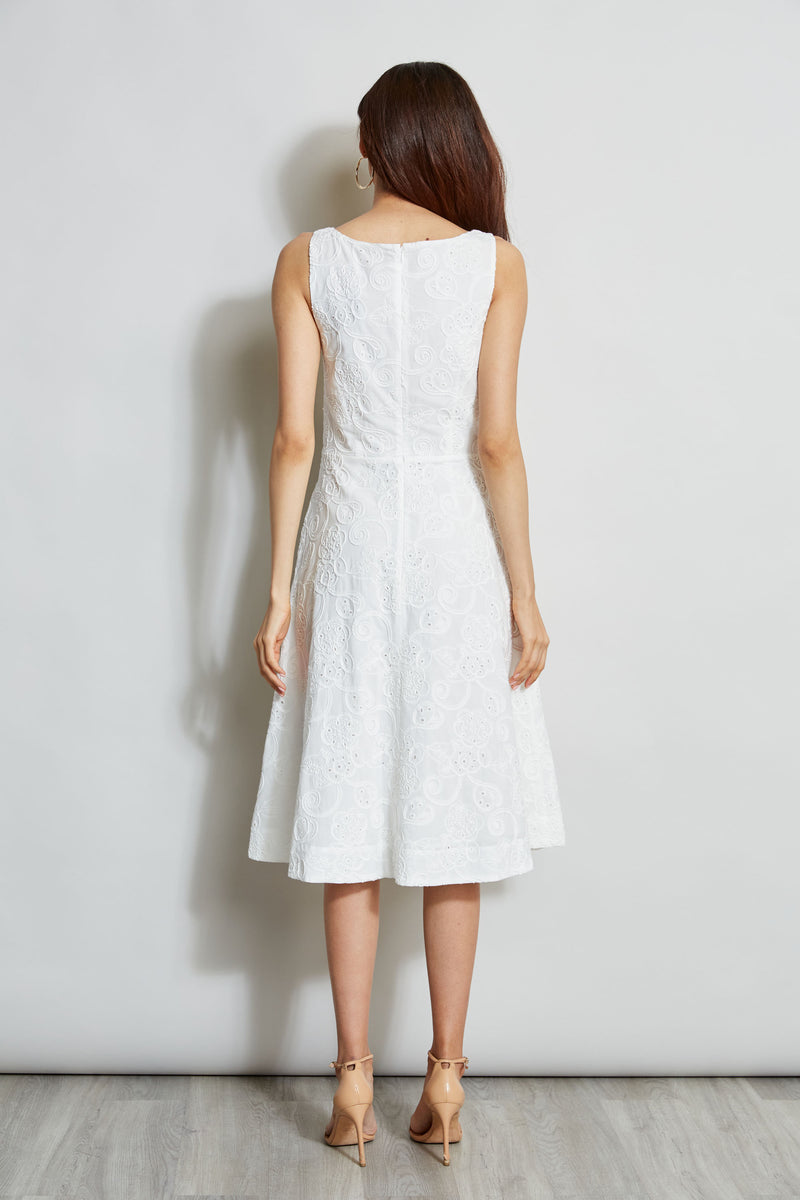 Cotton Eyelet Tie Dress