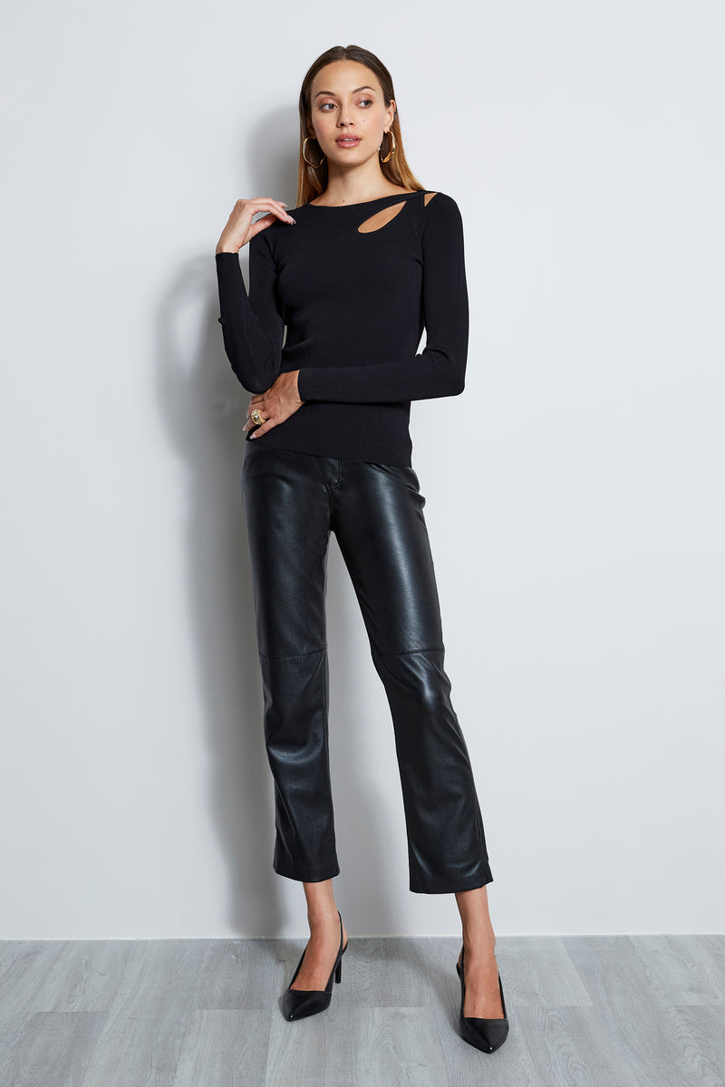 Long Sleeve Cut Out Knit