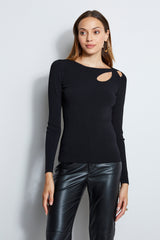 Long Sleeve Cut Out Knit