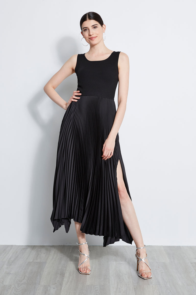 Pleated Midi Dress Elie Tahari Pleated Midi Dress Elie Tahari
