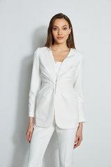 Pleat Detail Blazer