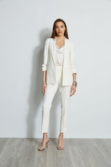 Ruched Sleeve Blazer