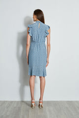 Silk Sun Printed Dress