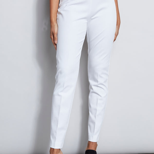 ELIE TAHARI SALE ホワイトストレートロングパンツ Skinny Long Pant – Elie Tahari
