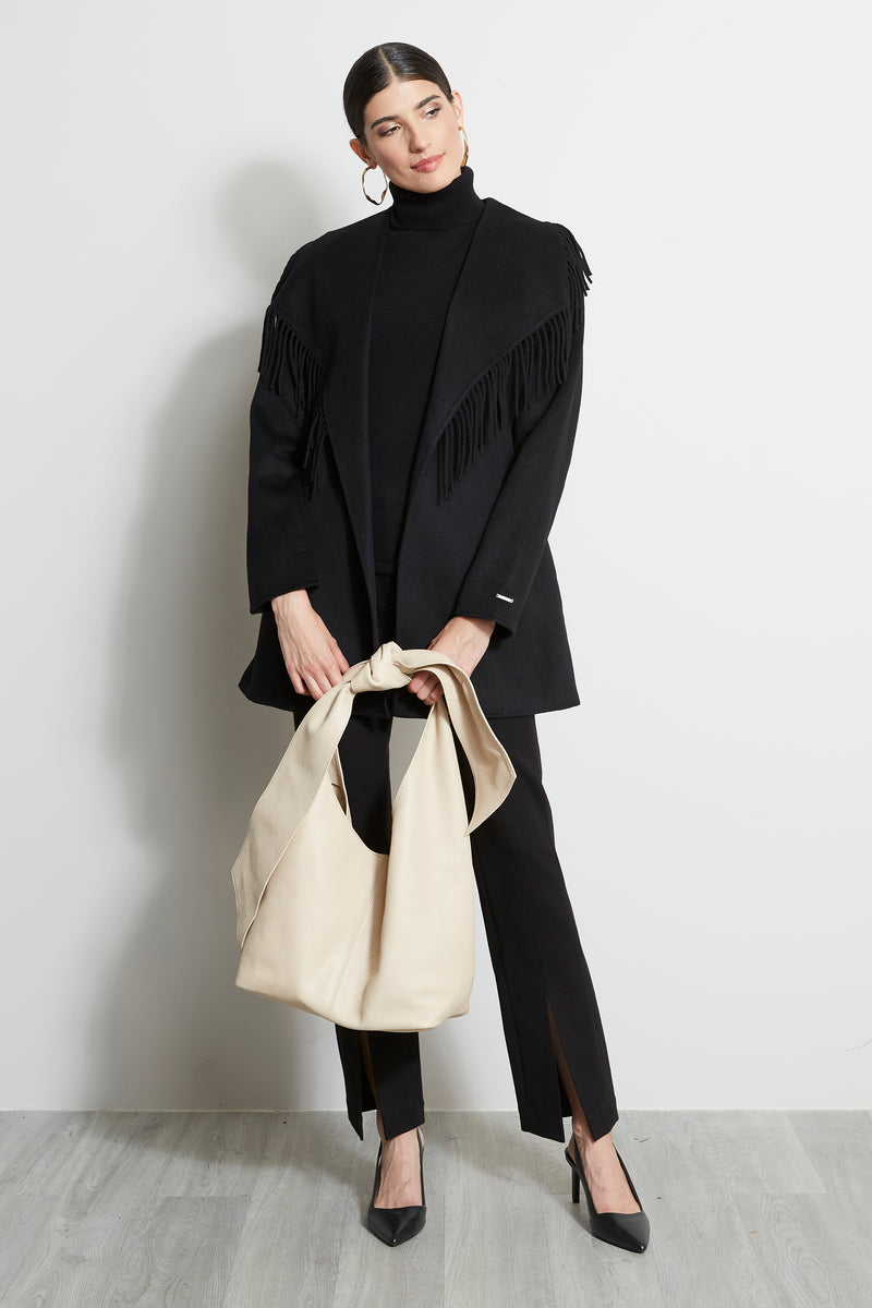 Large Knot Leather Handbag