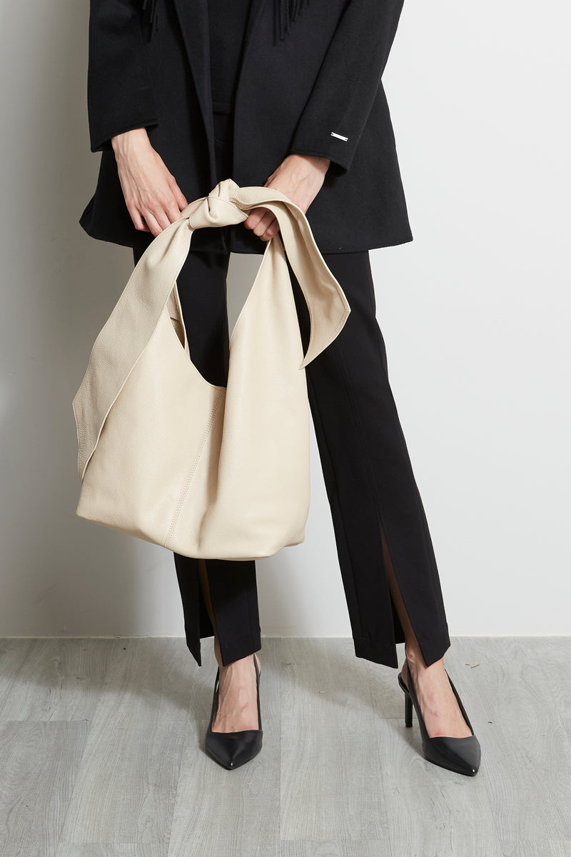 Large Knot Leather Handbag