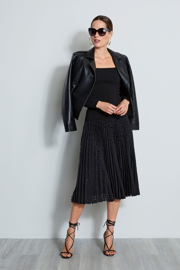 Long Sleeve Square Neck Knit